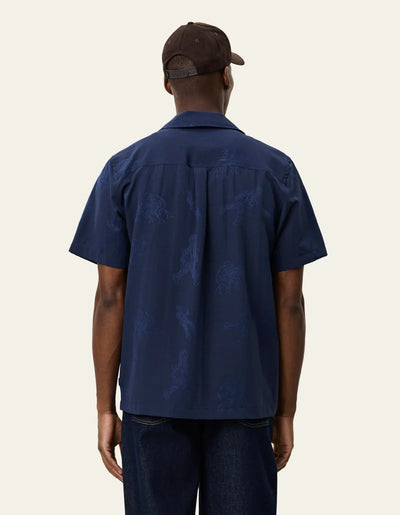 Lesley Players Jacquard Shirt - Dark Navy
