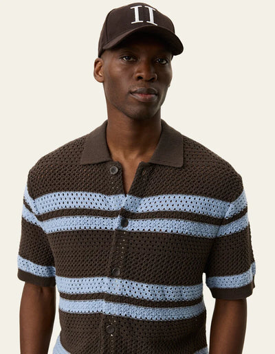 Gianni SS Knitted Polo Shirt  - Turkish Coffee Brown