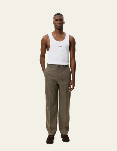 Randall Melange Suit Pants - Teak Brown