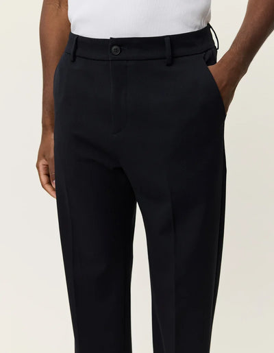 Como Solid Slack Pants - Dark Navy