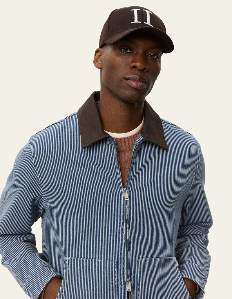 Robert Striped Jacket - Dark Navy