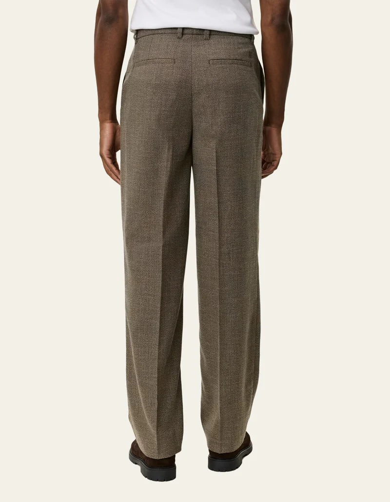 Randall Melange Suit Pants - Teak Brown