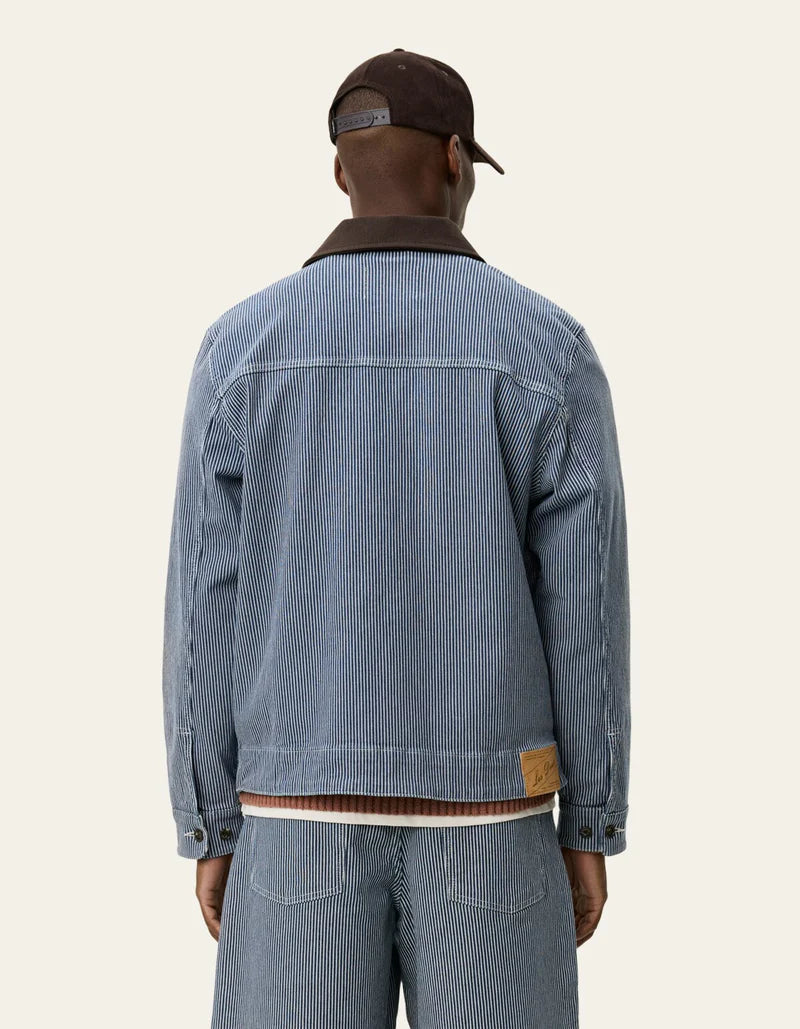 Robert Striped Jacket - Dark Navy