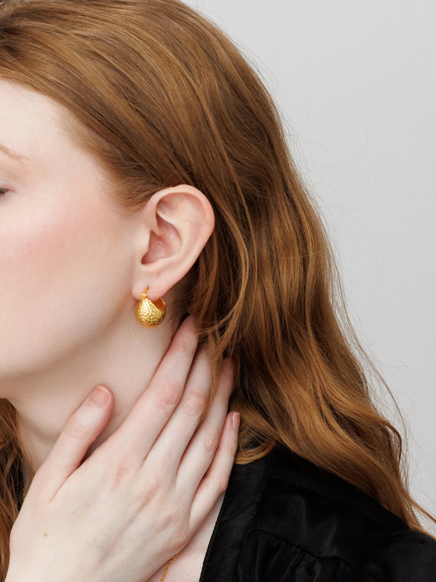 Zadie Ball Hoops - Gold