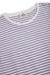Organic Jersey Stripe Teasy Tee - Paisley Purple/Brilliant White