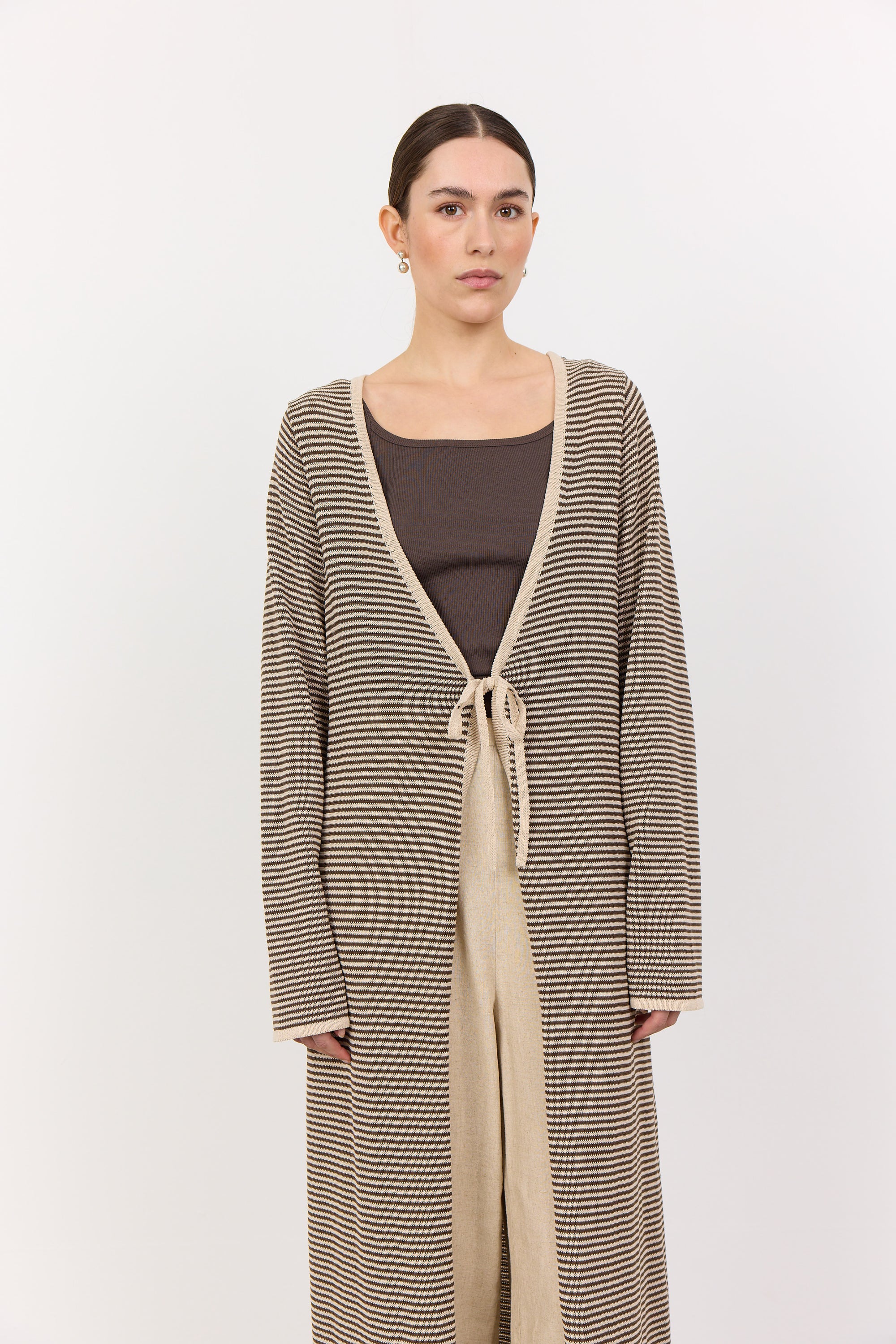 Lily 2 Cardigan - Dark Sand