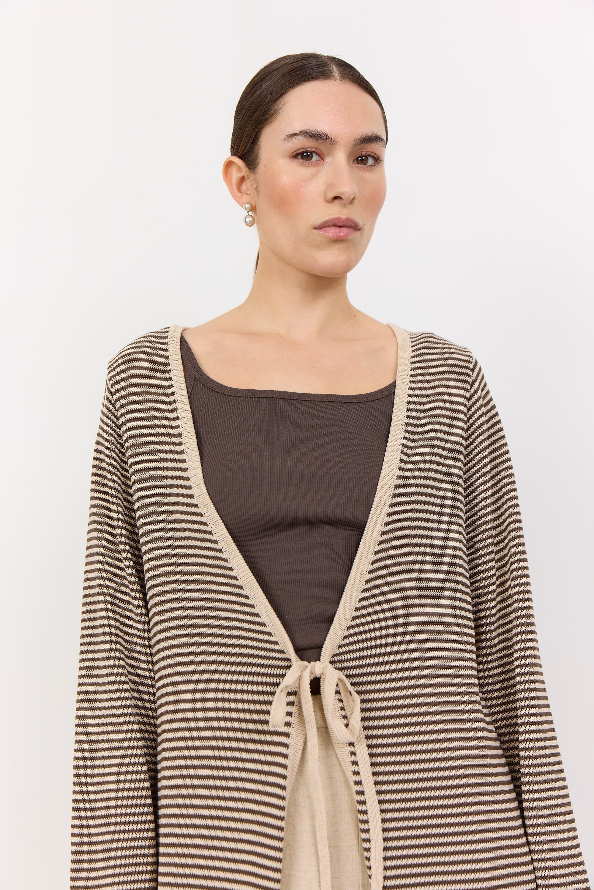 Lily 2 Cardigan - Dark Sand