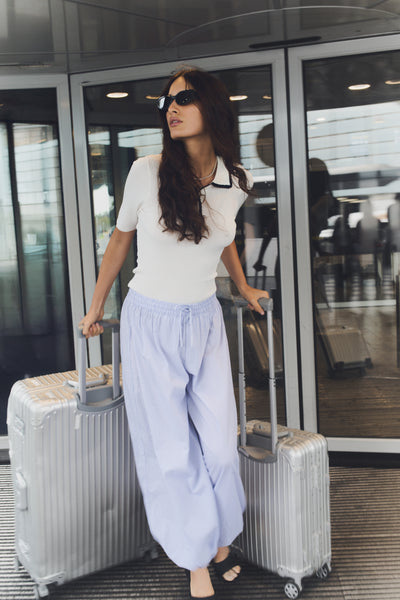 Riss 1 Pants - Blue/White Stripes