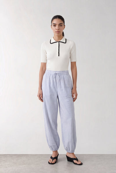 Riss 1 Pants - Blue/White Stripes