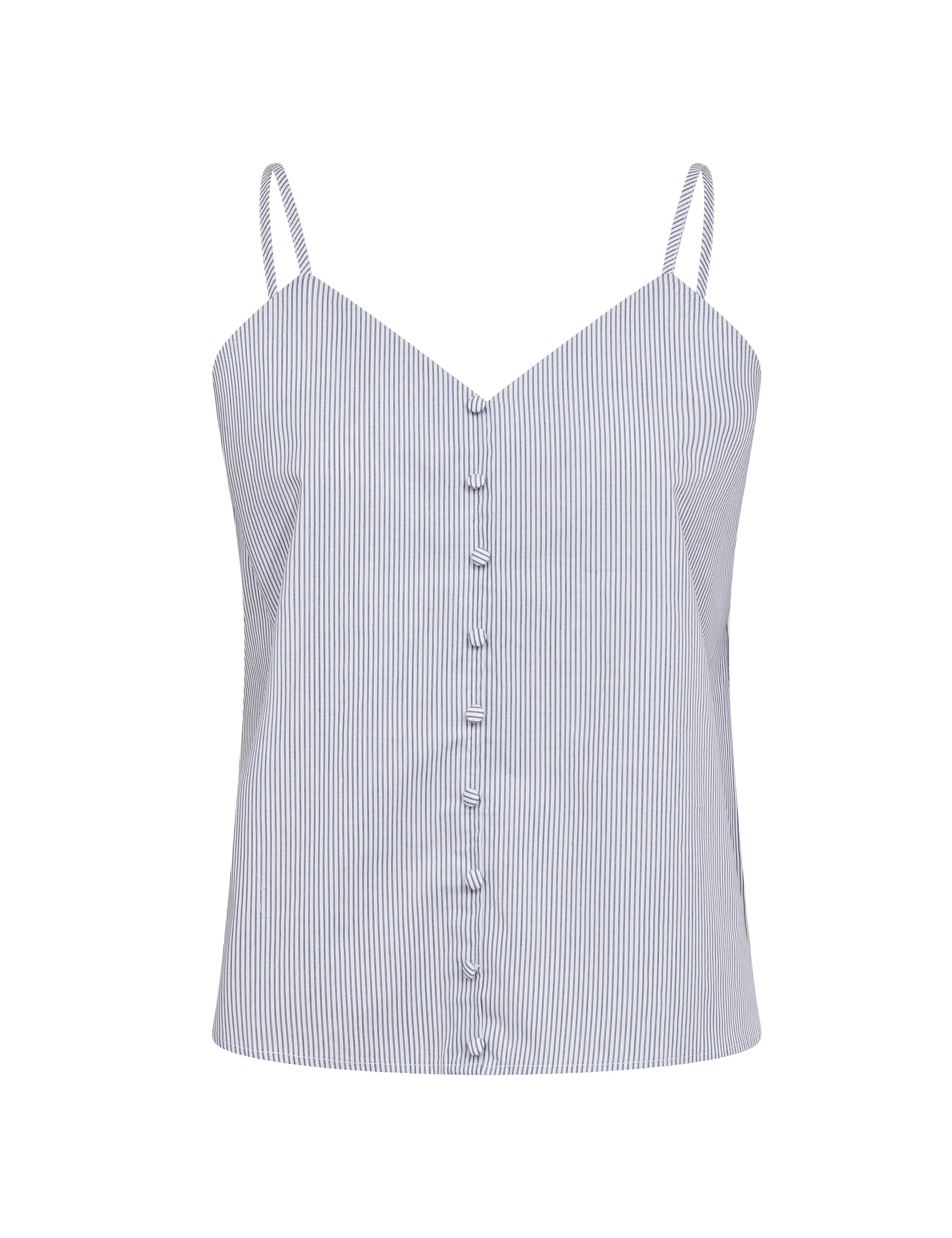 Riss 2 Blouse - Blue and White Stripes