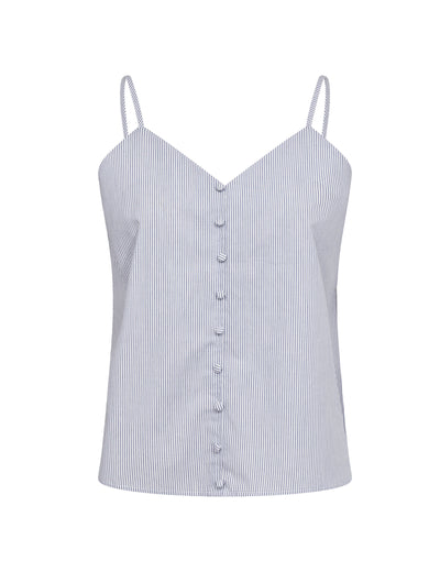 Riss 2 Blouse - Blue and White Stripes