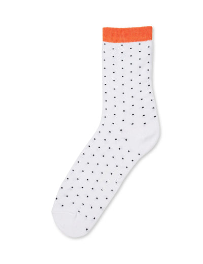 Ana Mix Sock Pair - Black Stripe/White Dot