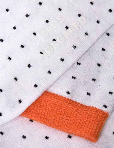 Ana Mix Sock Pair - Black Stripe/White Dot