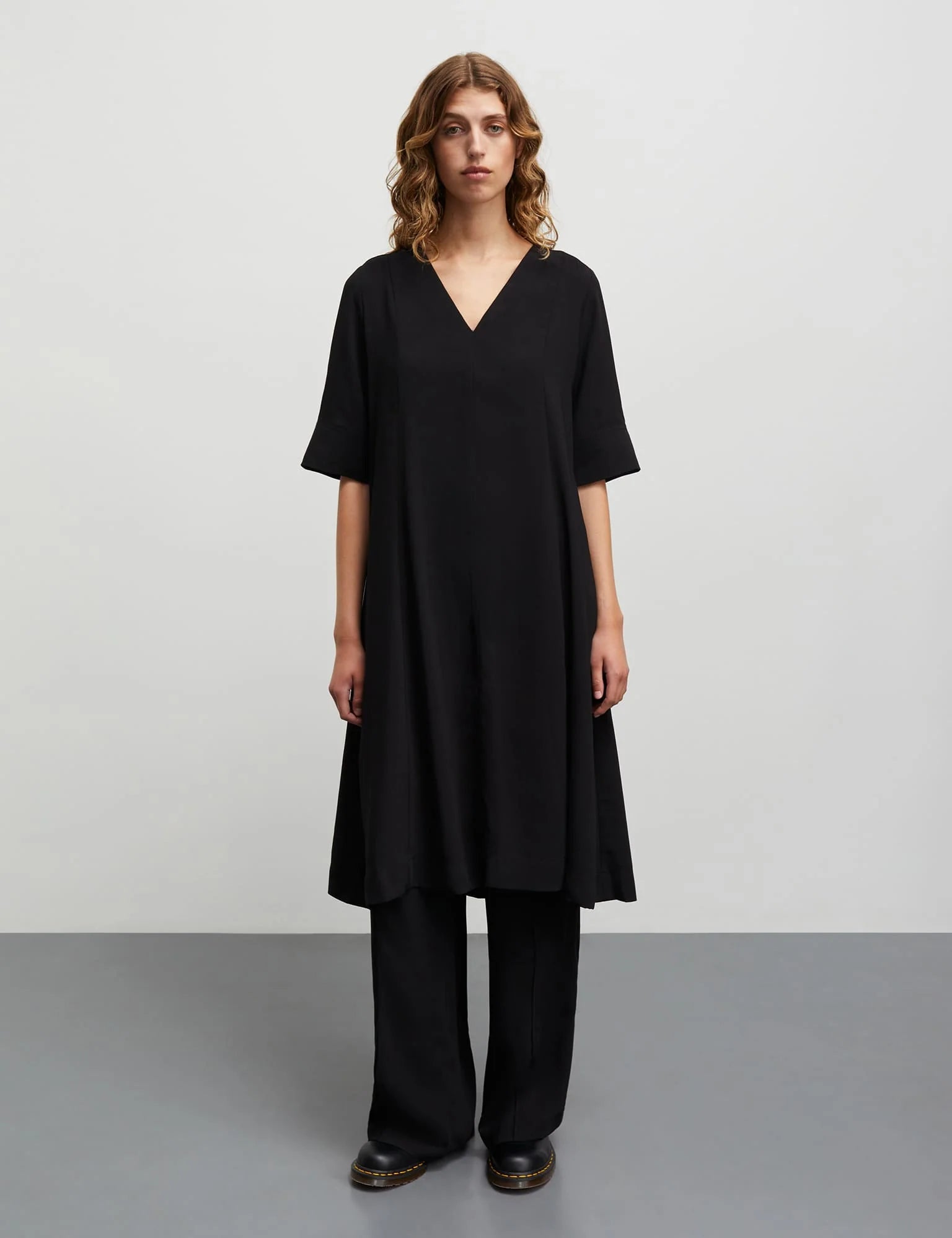 Light Crepe Margot Dress - Black