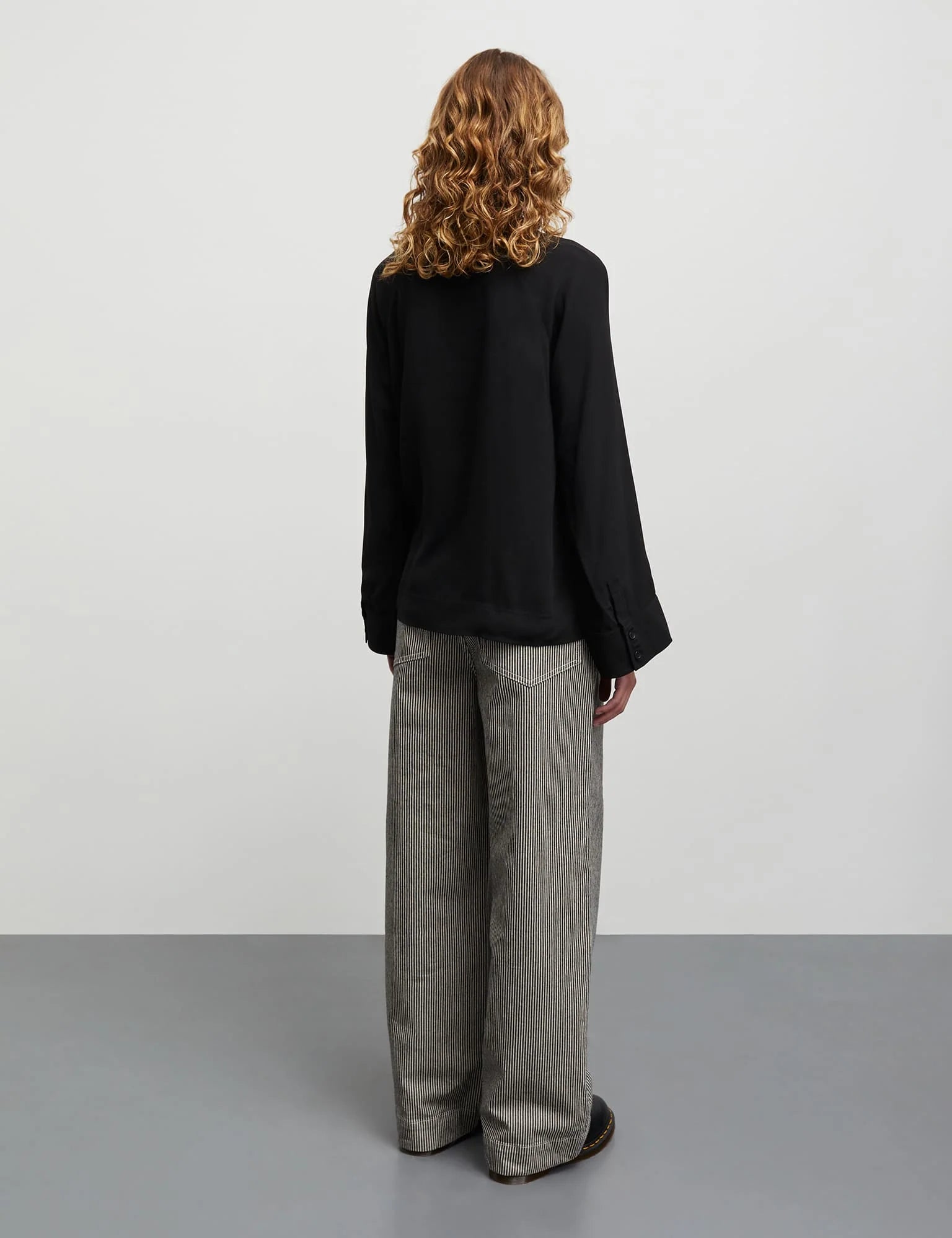 Light Crepe Milly Top - Black