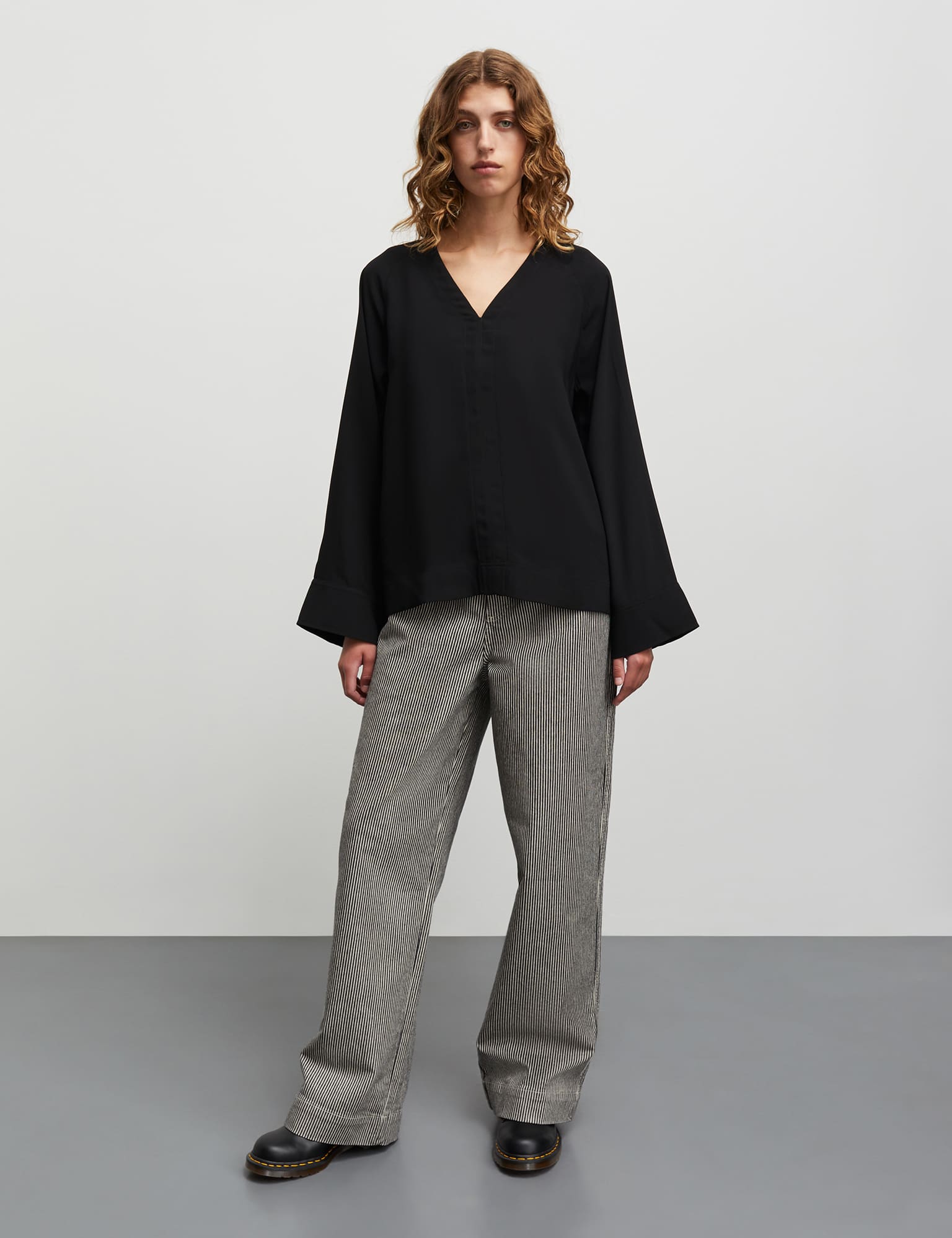 Light Crepe Milly Top - Black