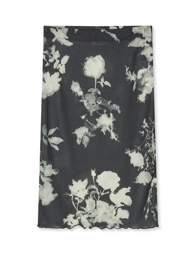 Sherib Emana Skirt - Ink Flower/Black