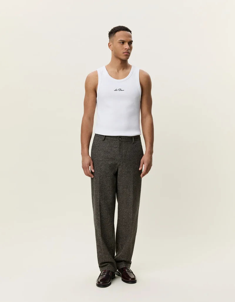 Wool Melange Slack Pants - Caribou
