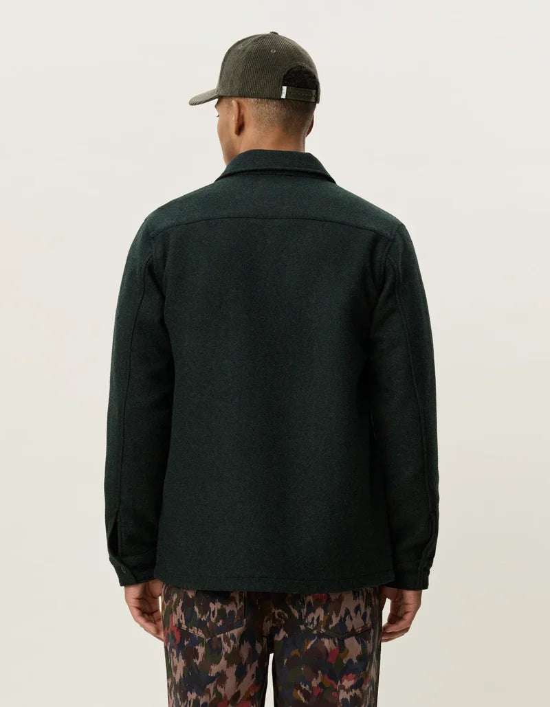 Wool Overshirt - Rosin Green