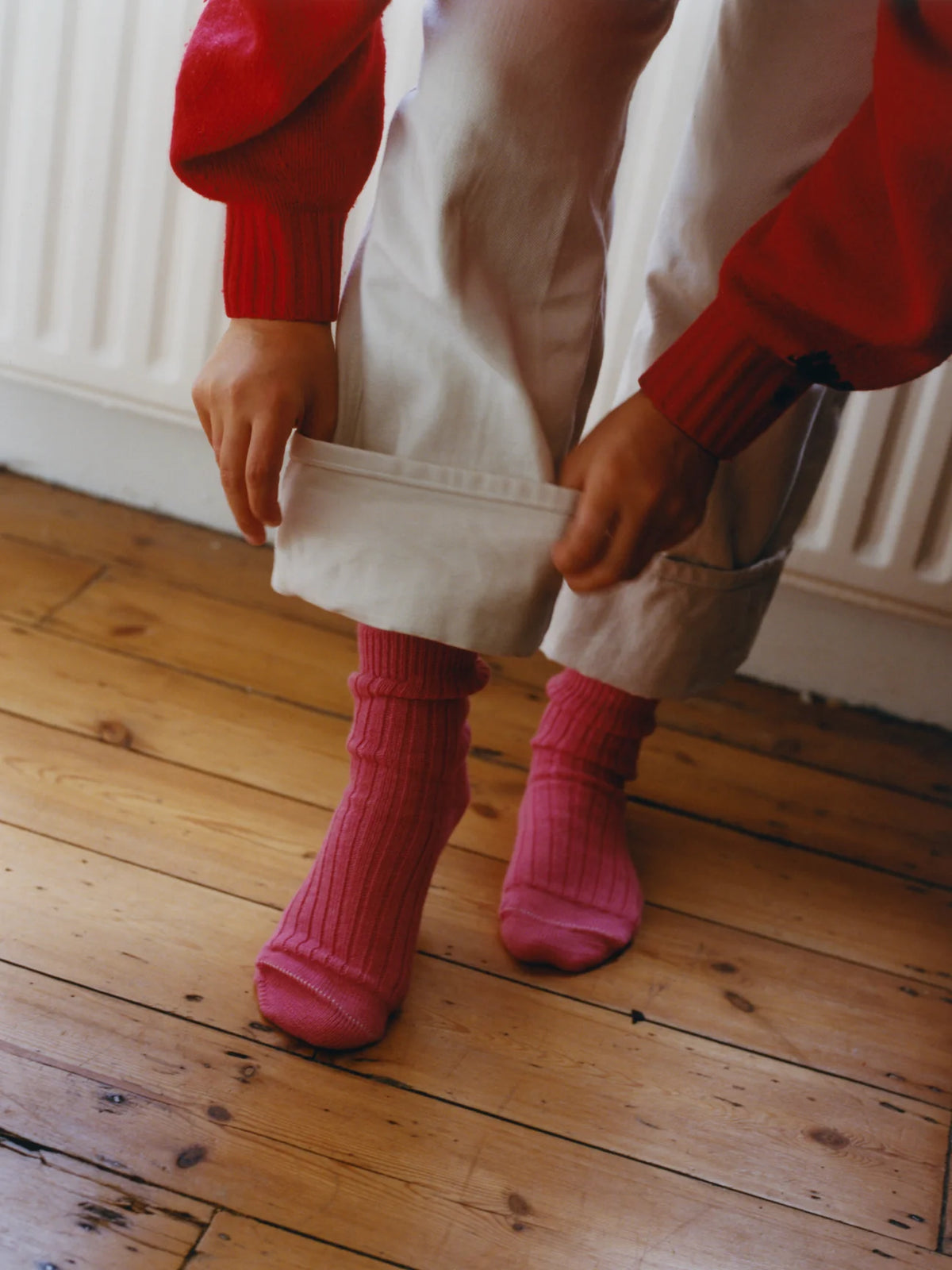 Betsy Wool Socks - Pink Flamingo