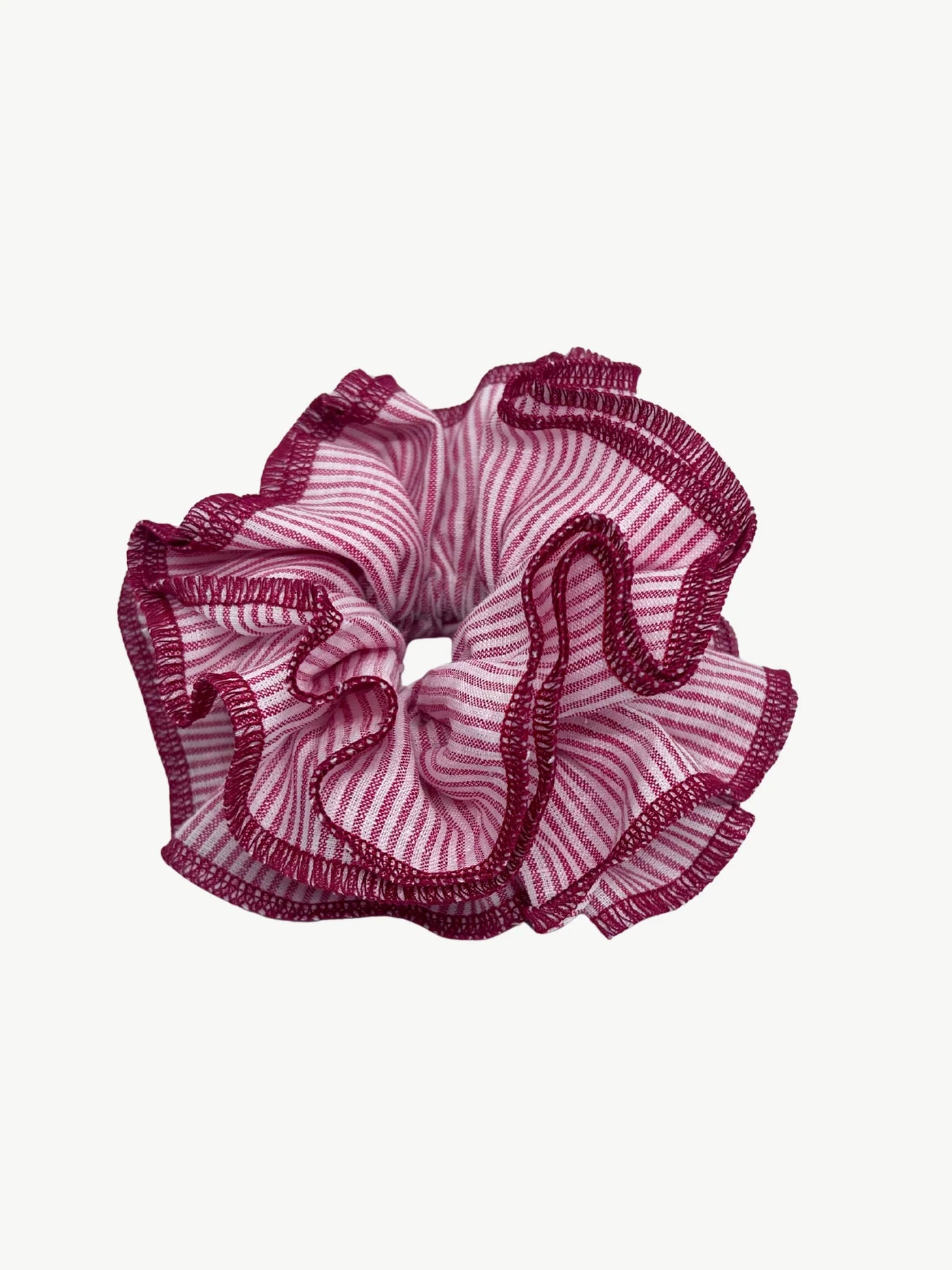 Azaria Scrunchie - Red Stripe/ Red Trim