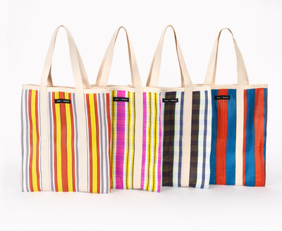 Tote Bag - Black, Cream & Navy
