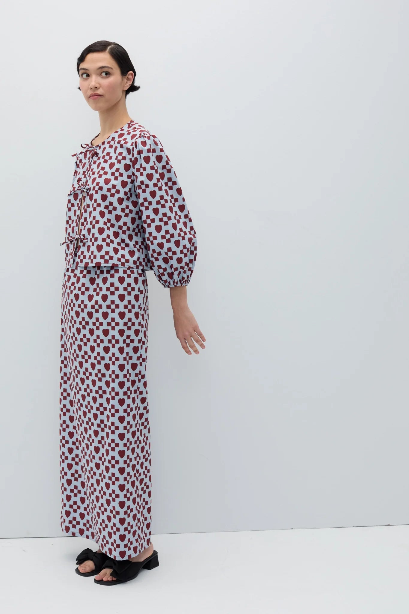 Arden Shirt - Blue/Rust