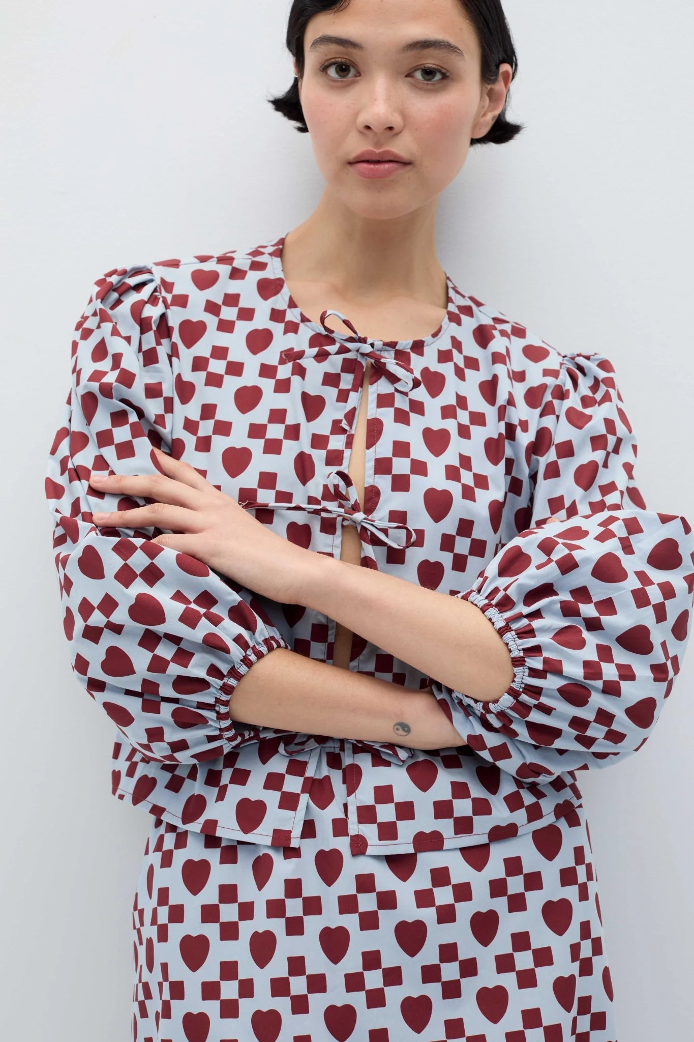 Arden Shirt - Blue/Rust