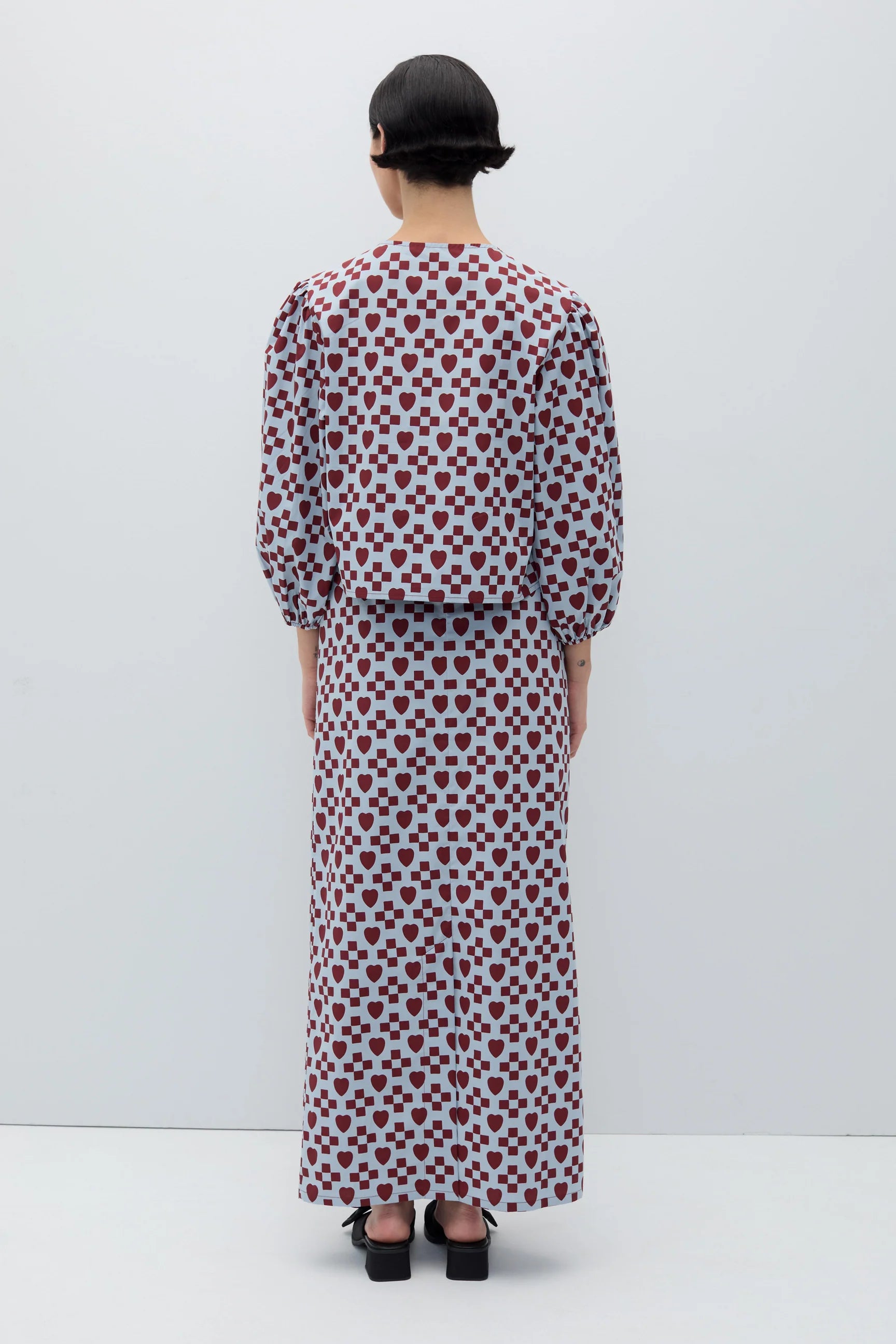 Fuoco Skirt - Blue/Rust