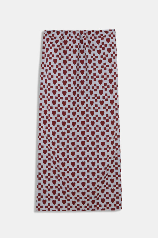 Fuoco Skirt - Blue/Rust