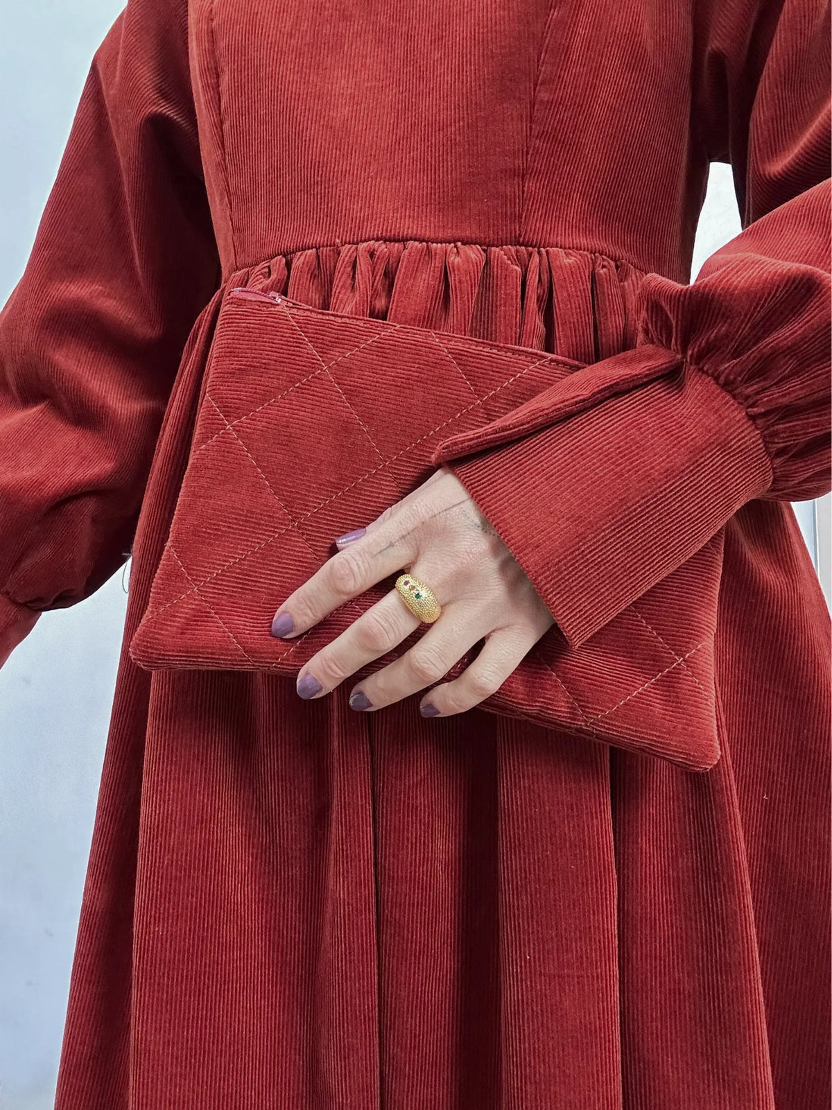 Celeste Pouch Bag - Rust