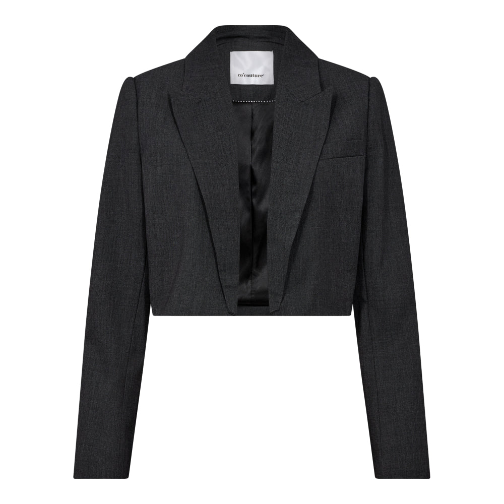 Vida CC Crop Blazer - Antracit