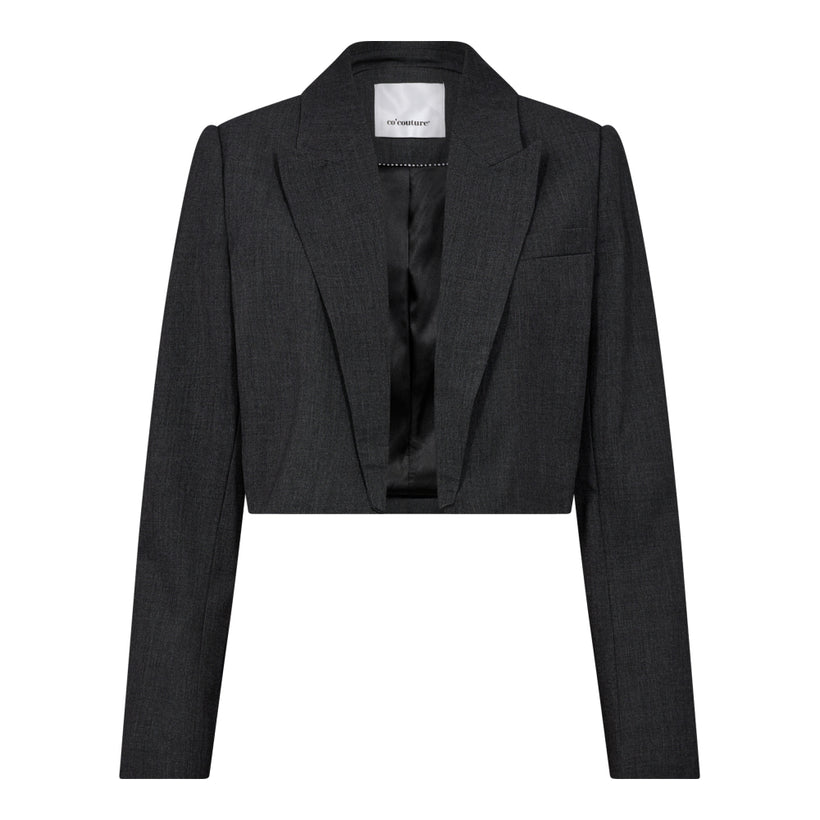 Vida CC Crop Blazer - Antracit
