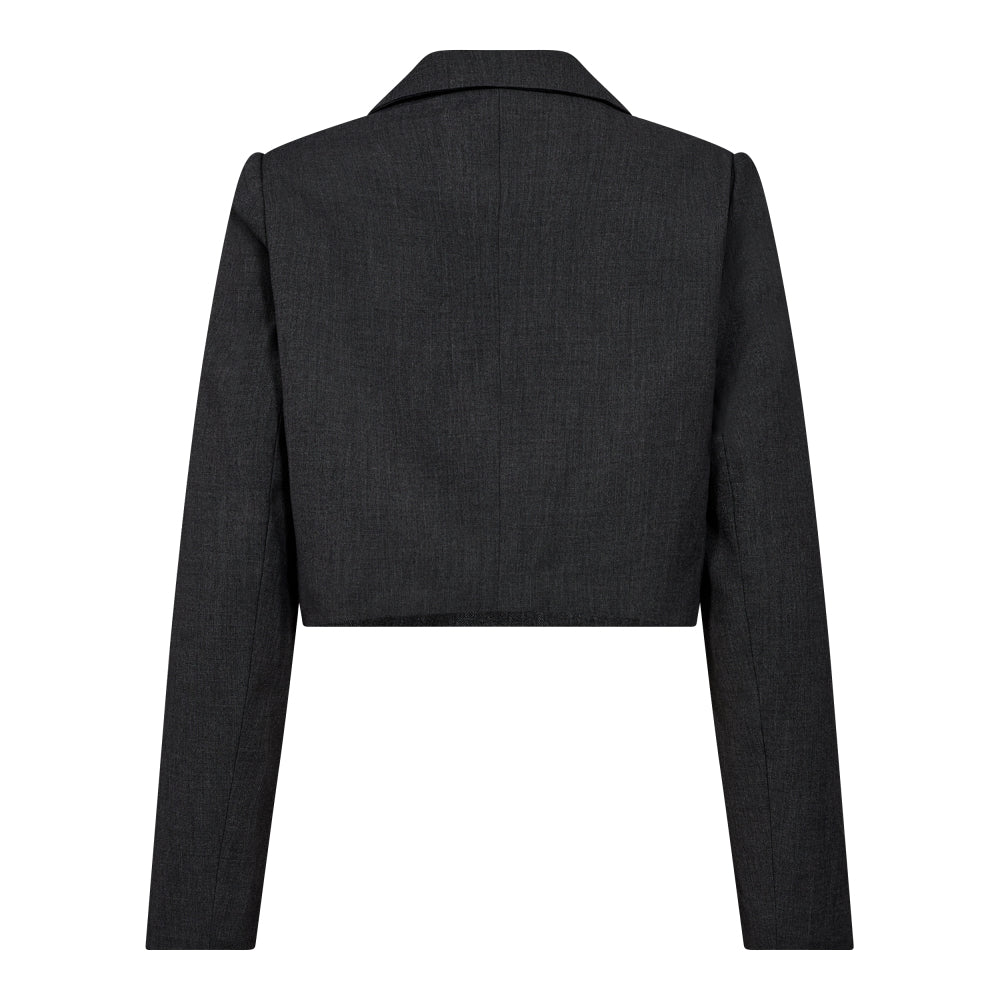 Vida CC Crop Blazer - Antracit