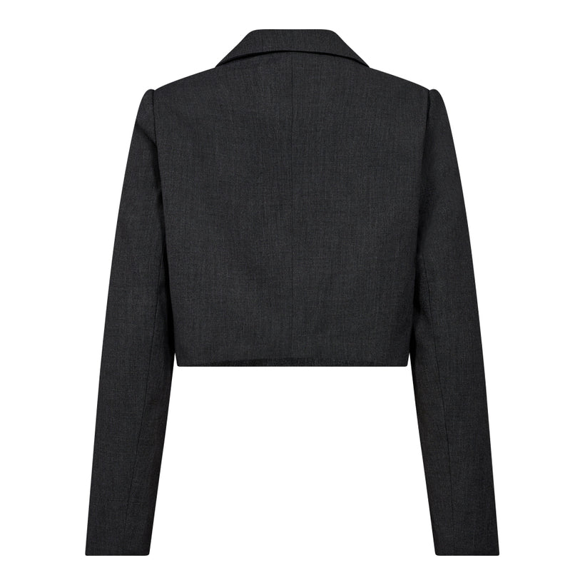 Vida CC Crop Blazer - Antracit