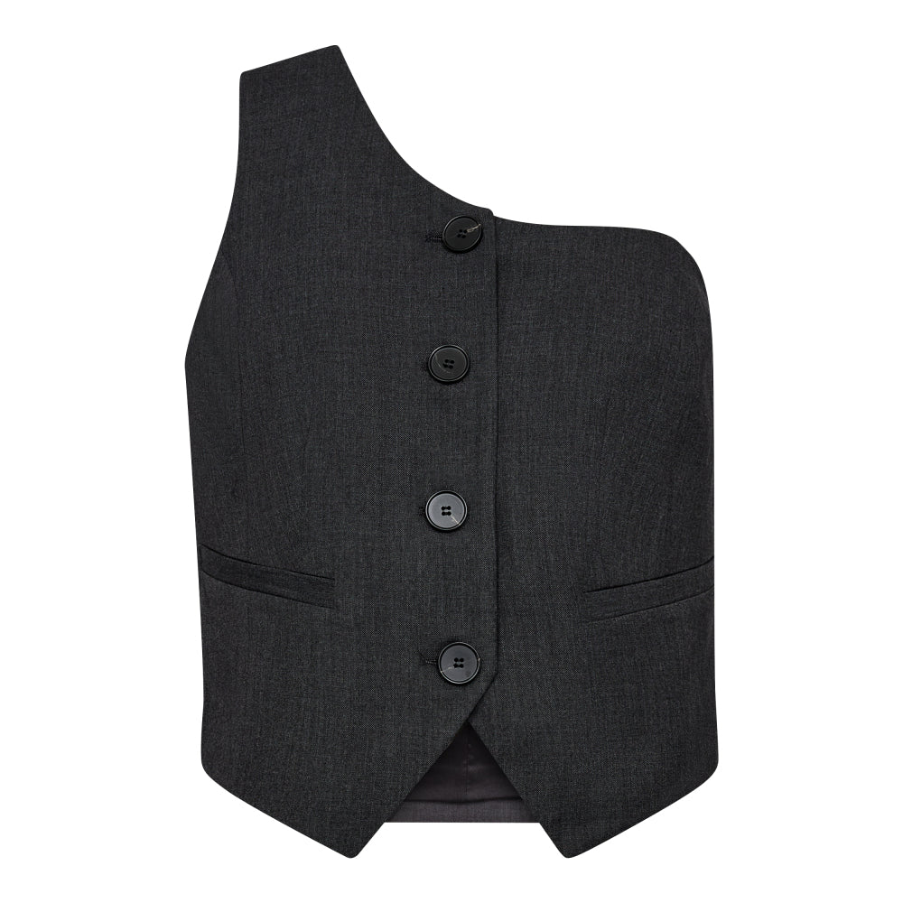 Vida CC Asym Tailor Vest - Antracit