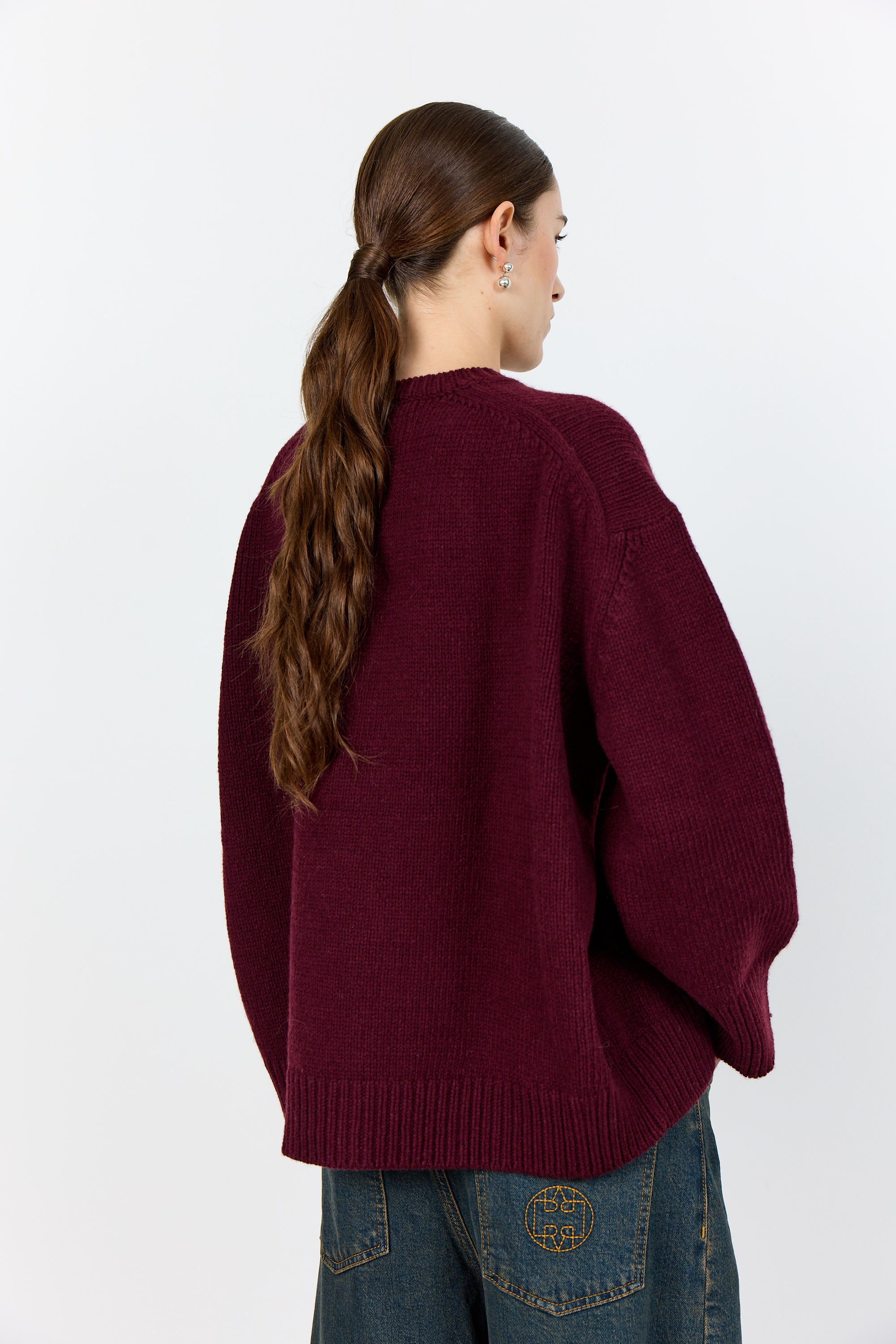 Perle 1 Pullover - Fudge/Bordeaux