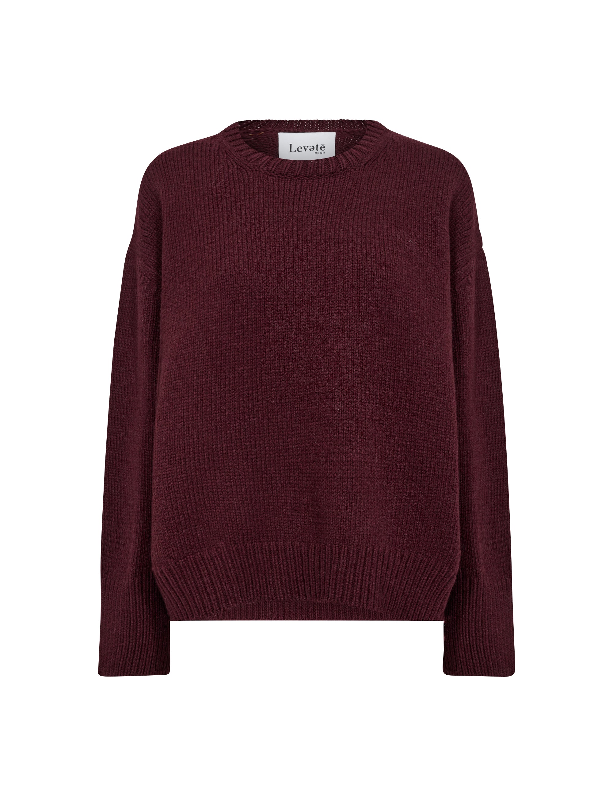Perle 1 Pullover - Fudge/Bordeaux