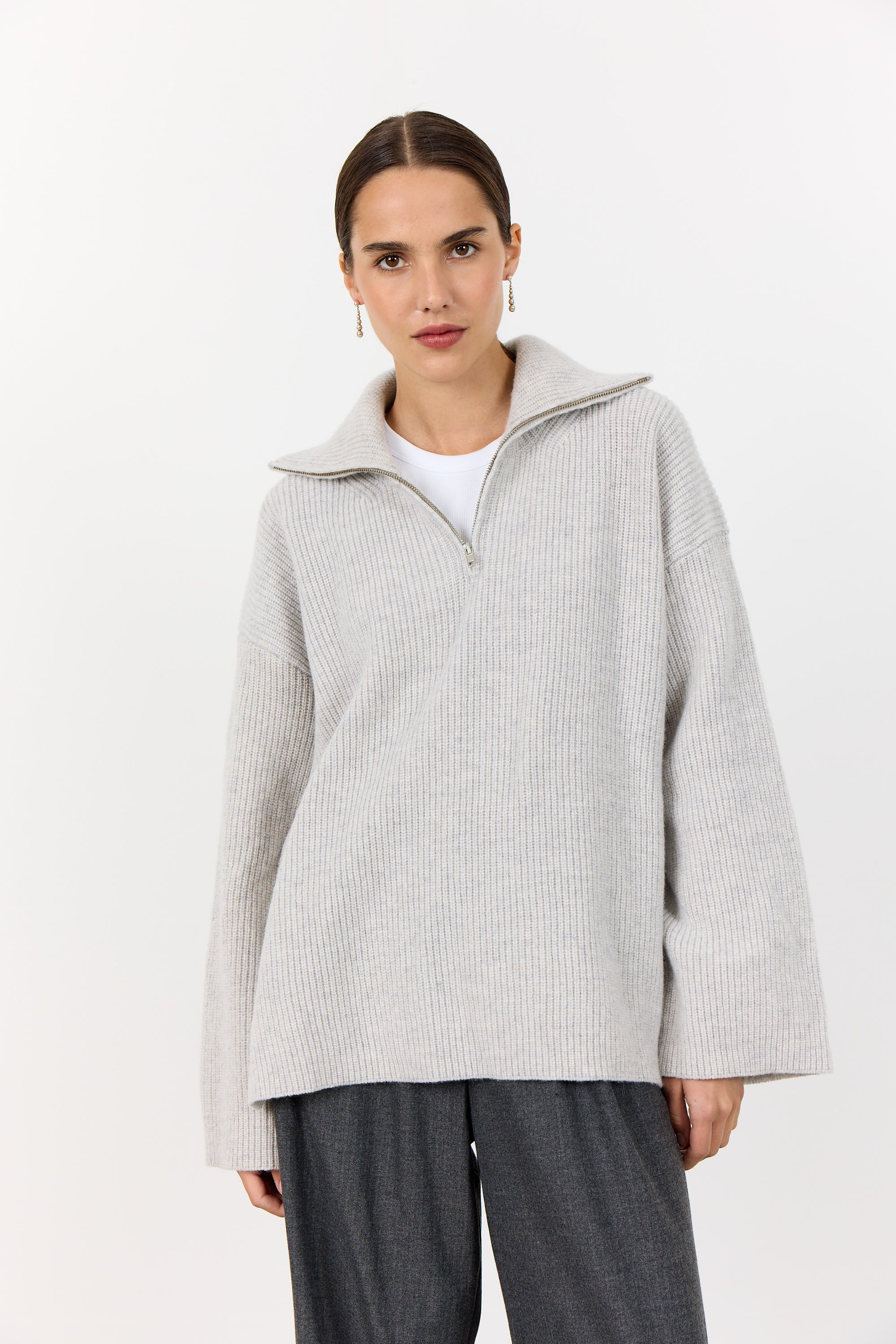 Perle 10 Pullover - Rock Grey Melange