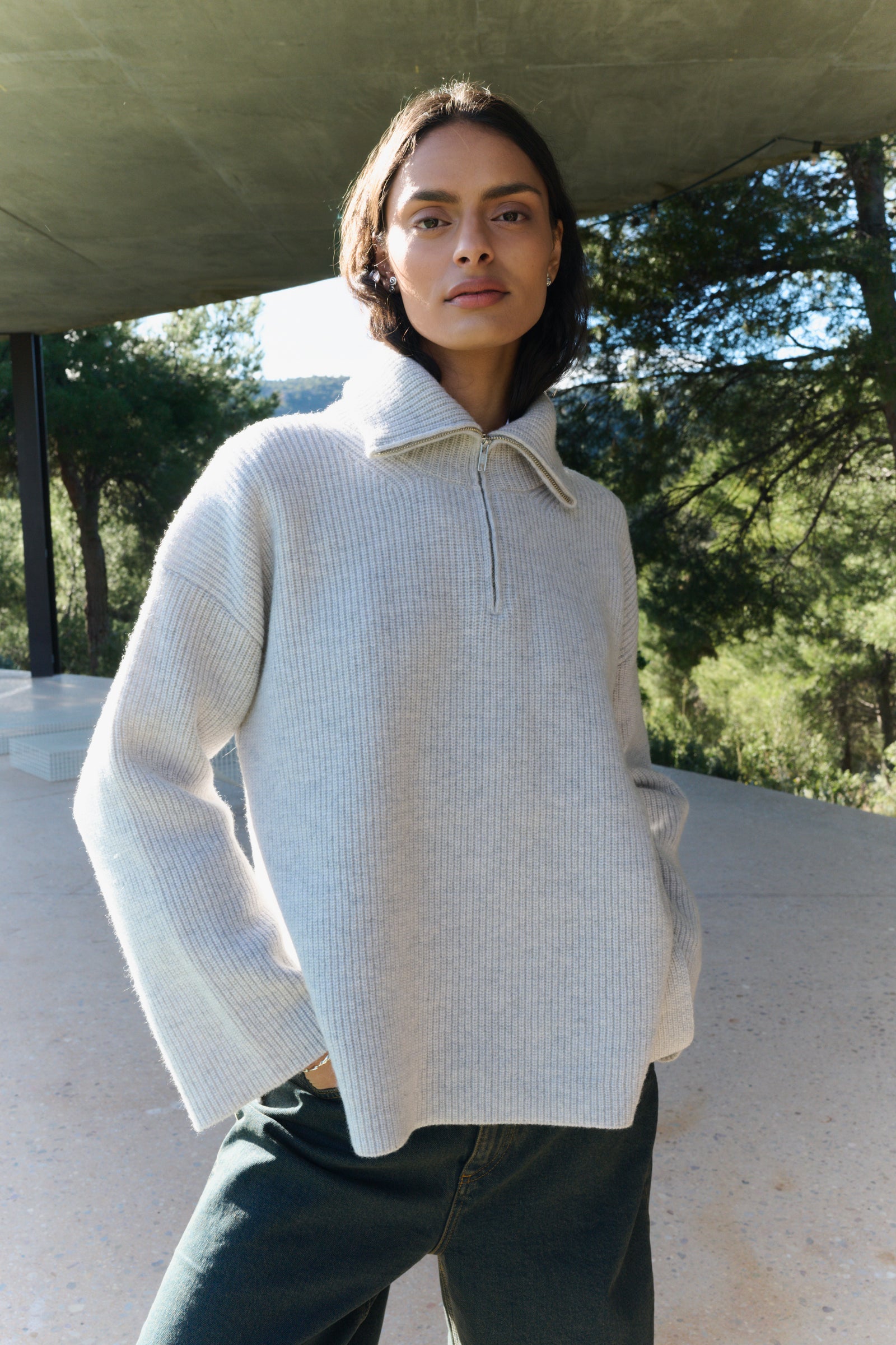 Perle 10 Pullover - Rock Grey Melange