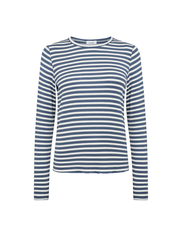 Ika 11 Blouse - Vintage Indigo Stripes