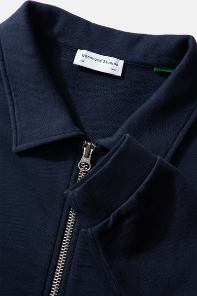 Timer Zip Sweatshirt - Plain Navy