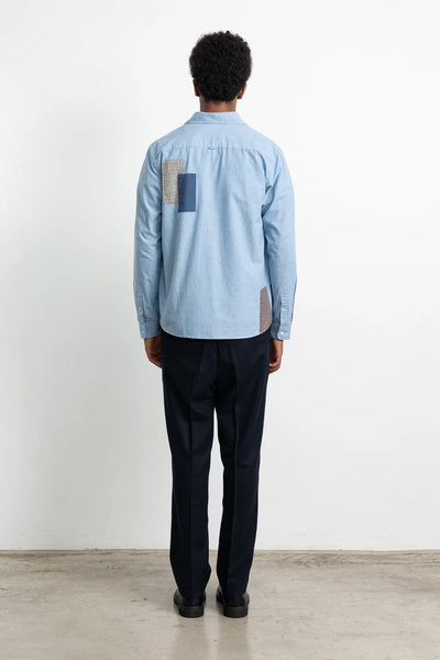 Meet & Grid Shirt - Plain Steel