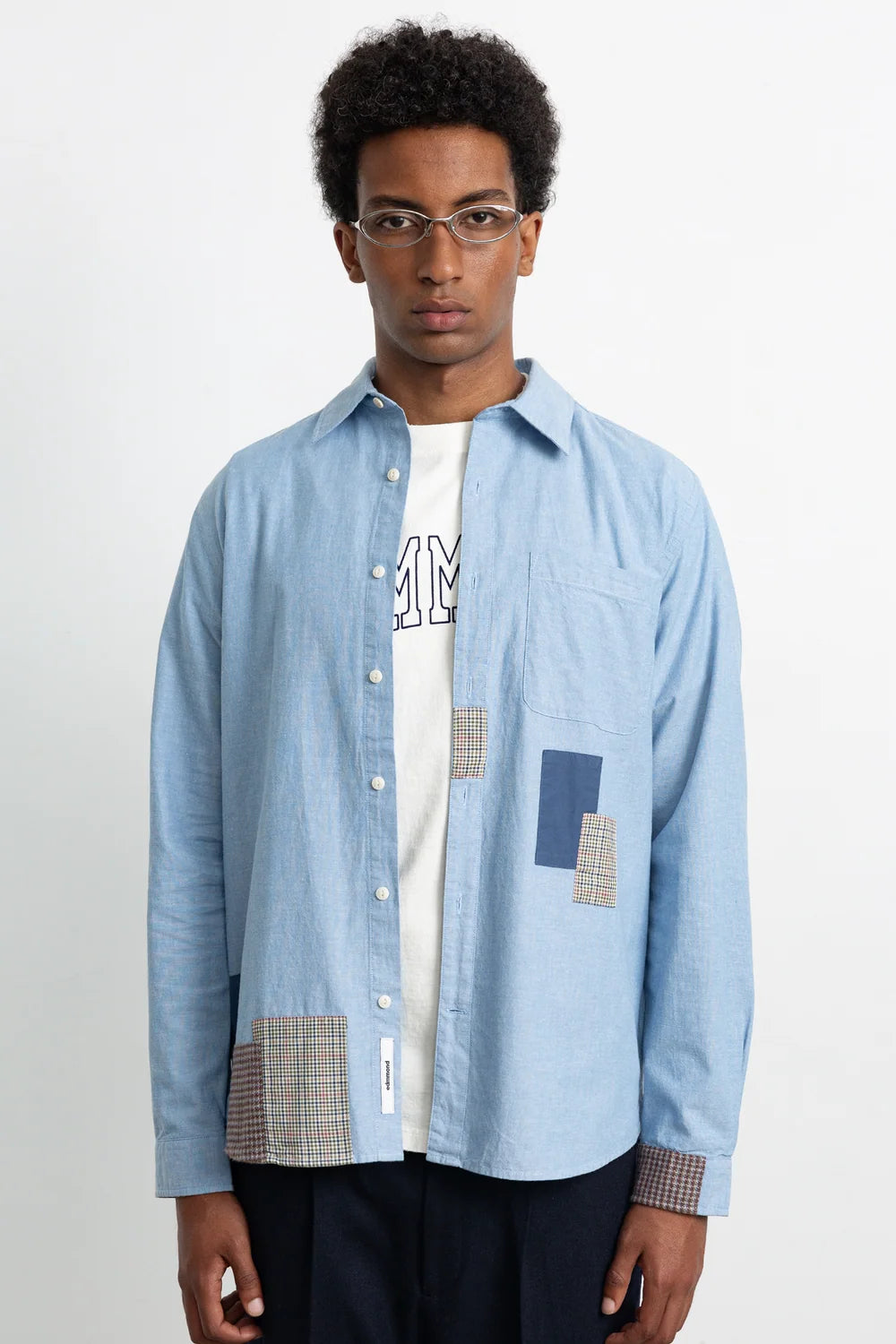 Meet & Grid Shirt - Plain Steel