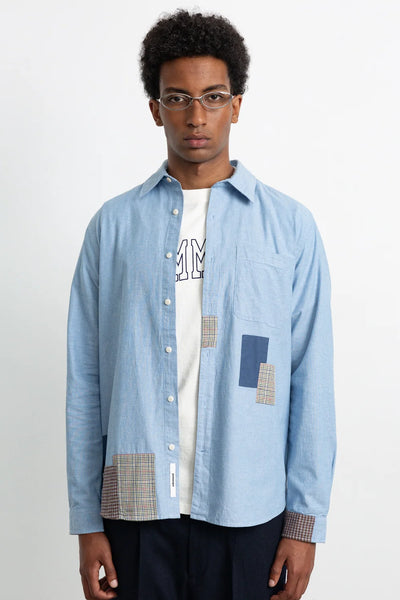 Meet & Grid Shirt - Plain Steel