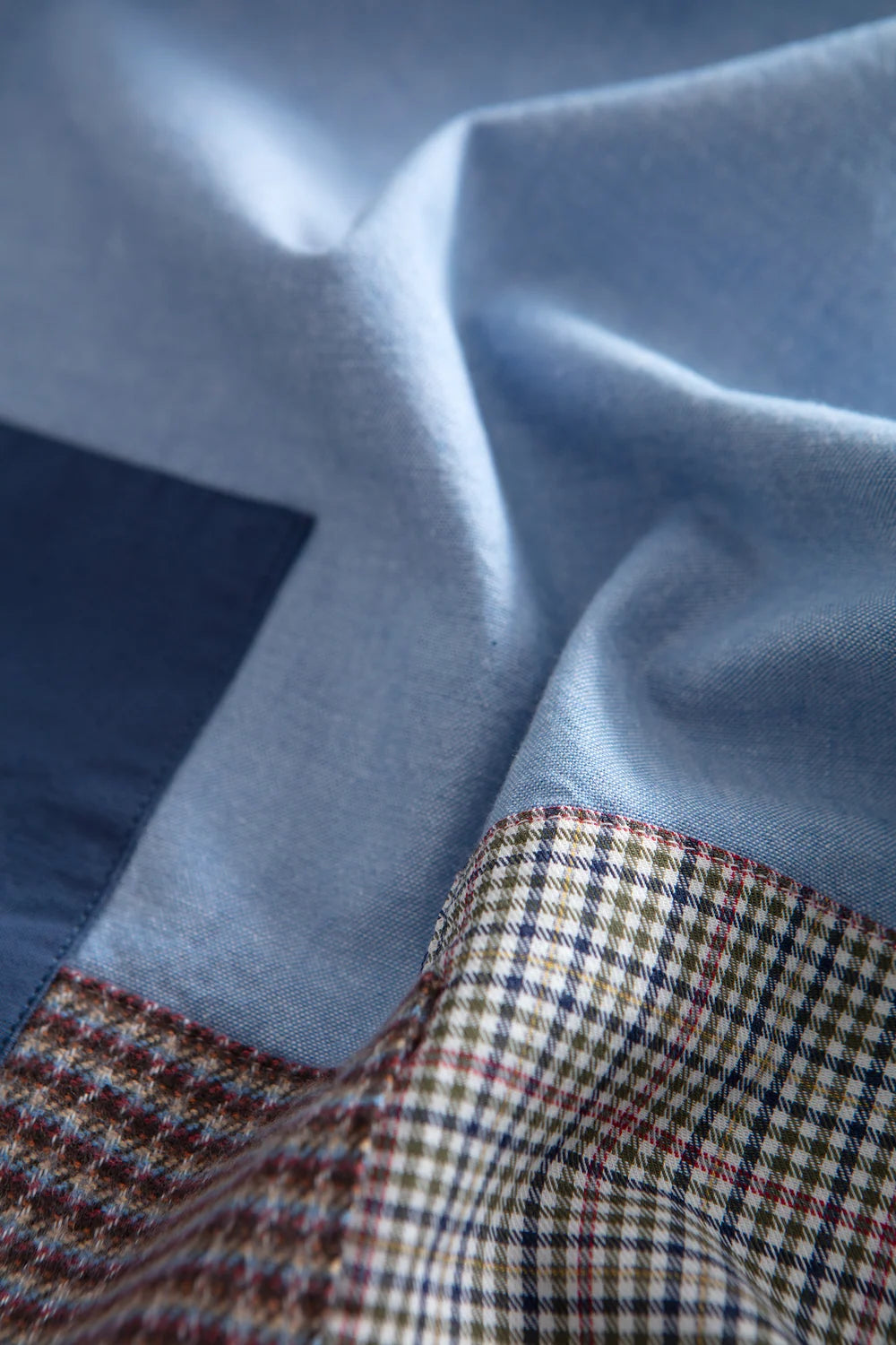 Meet & Grid Shirt - Plain Steel