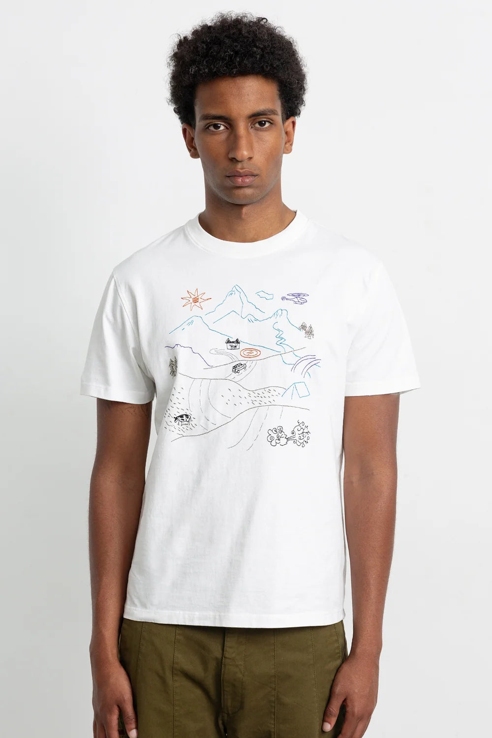 Outdoors T-Shirt  - Plain White