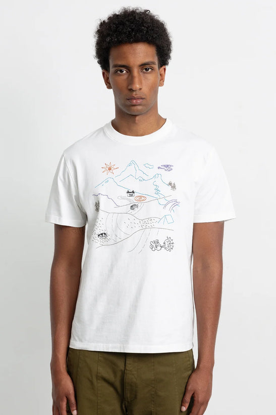 Outdoors T-Shirt  - Plain White