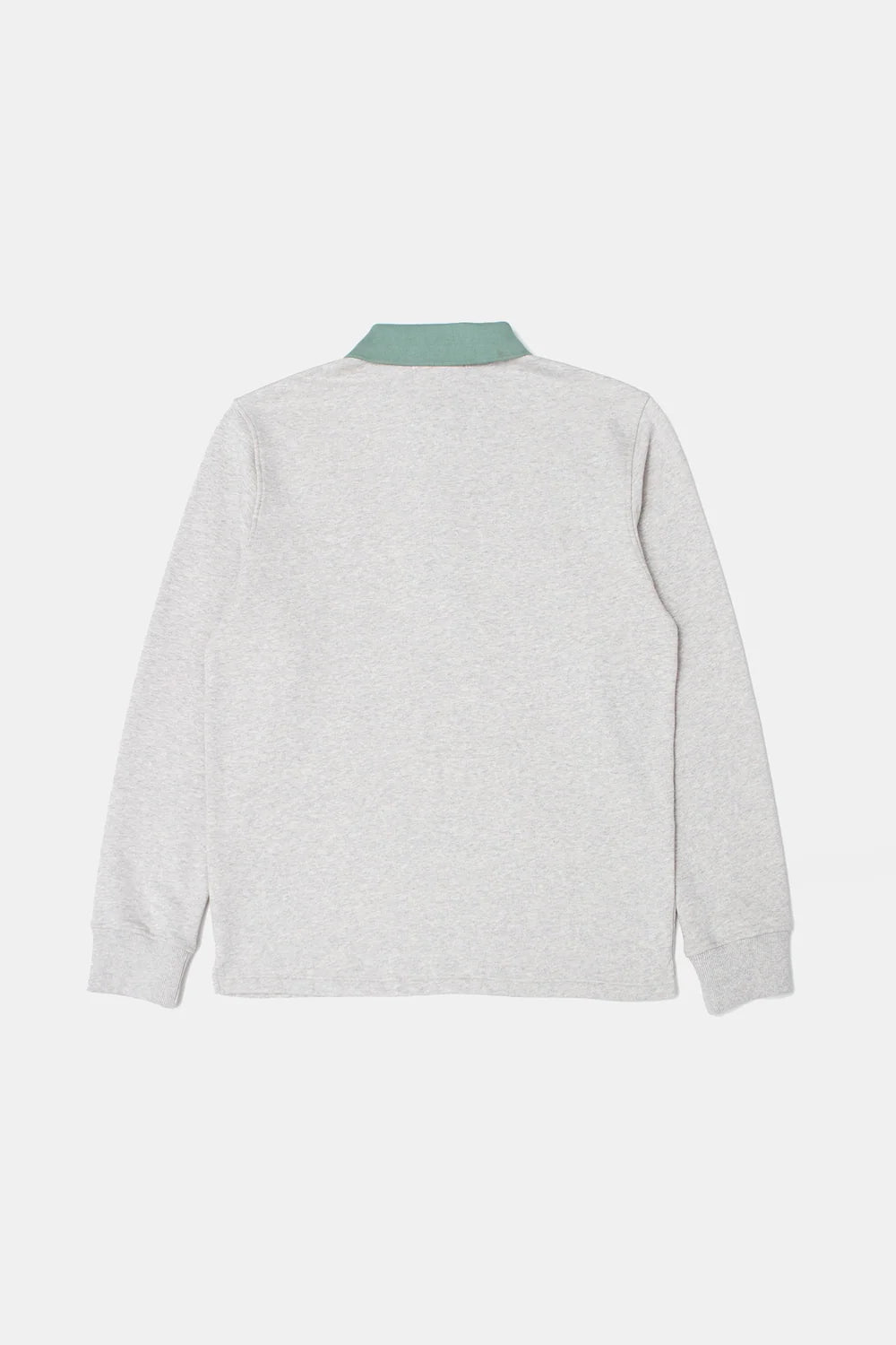 Mini Logo Zip Polo - Plain Grey Melange