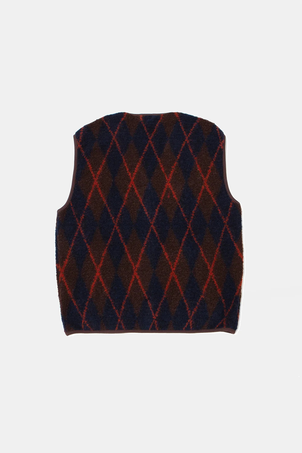 Atelier Vest - Plain Brown Check